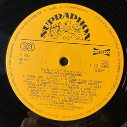 Винтажная виниловая пластинка LP Карел Влах Karel Vlach Orchestra, Non Stop Dancing 2, 25 Top Hits (Чехословакия 1972)