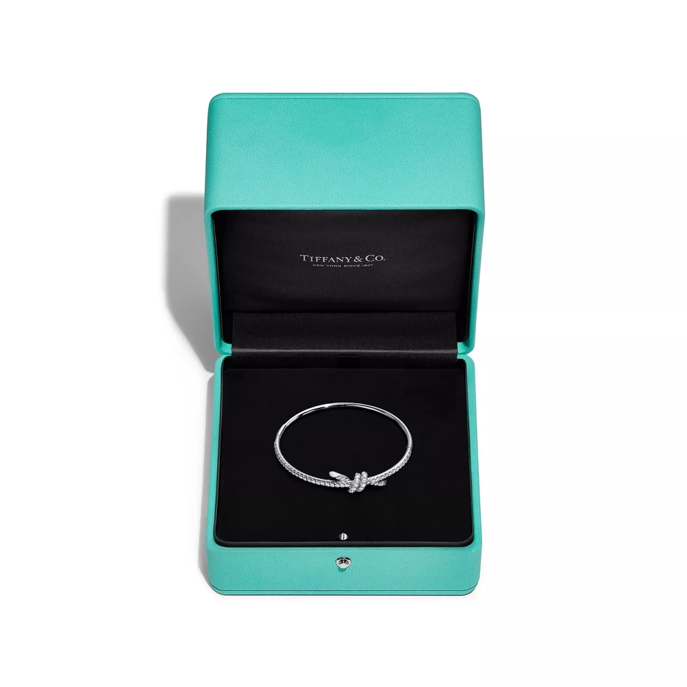 Браслет из белого золота 18k с бриллиантами, Tiffany 💠 Knot