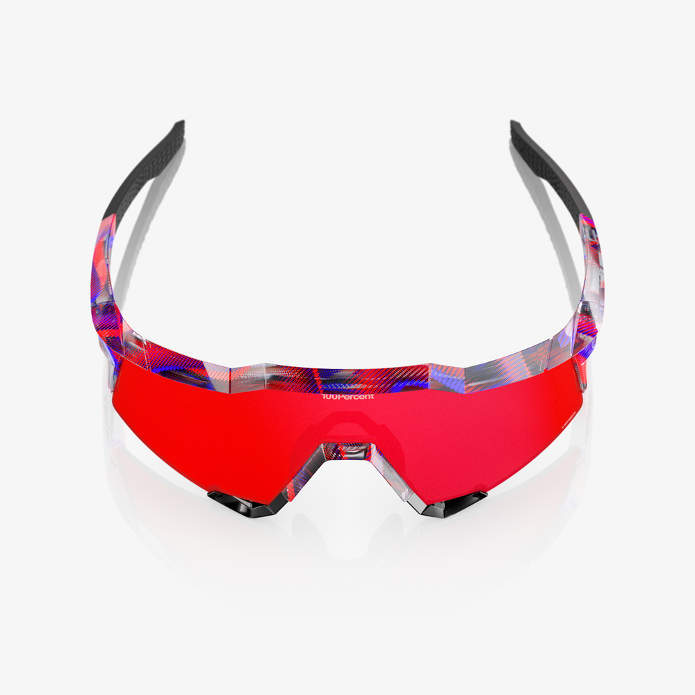 Спортивные очки 100% Speedcraft / Gloss Translucent Blue / Hiper Fire Red Mirror Lens
