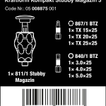 Набор Kraftform Kompakt Stubby магазин 3, 6 предметов WERA 05008875001