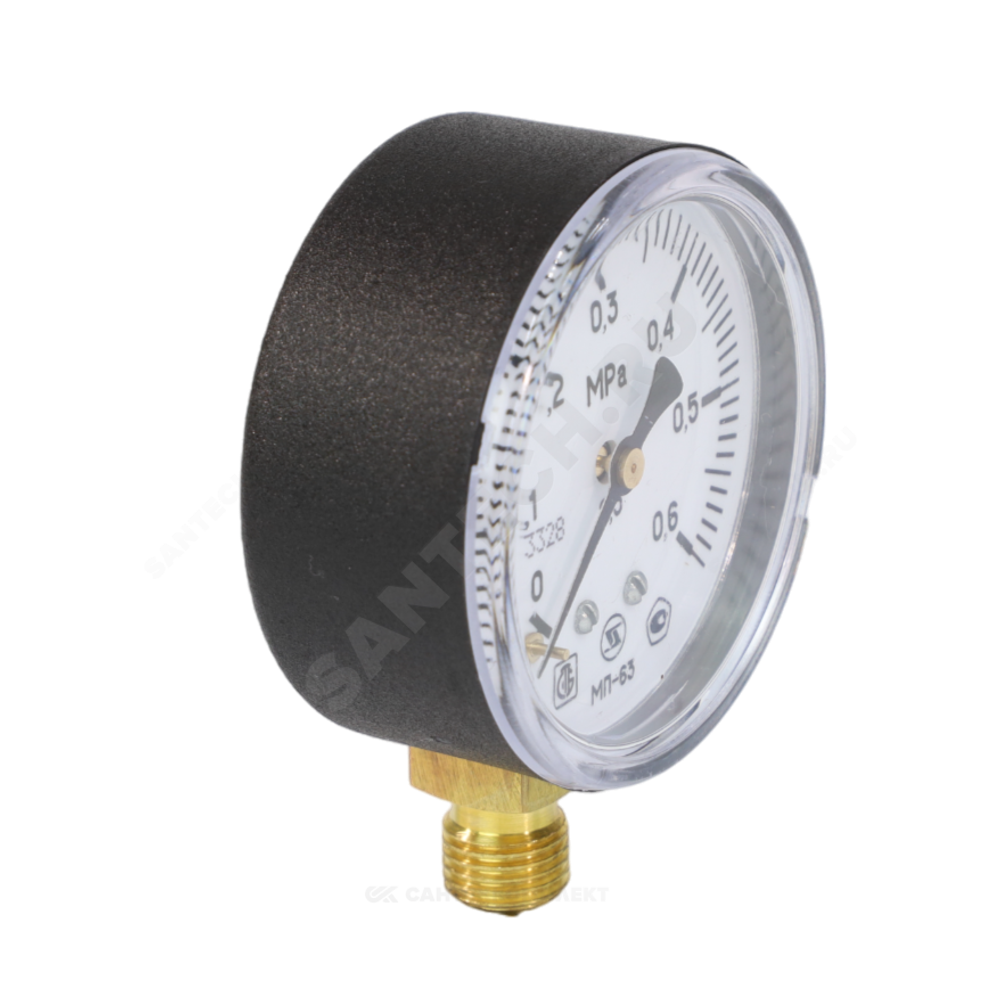 Манометр МП-63 радиальный Дк63мм 0-1,6 МПа кл.2,5 G1/4" ЗАВОД ТЕПЛОТЕХНИЧЕСКИХ ПРИБОРОВ