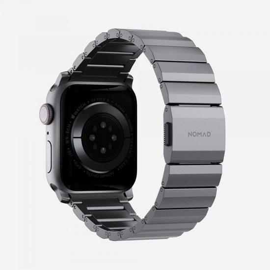 Ремешок Nomad Aluminum Band SPACE GRAY - Apple Watch 7 (45mm)/6/SE/5/4 (44mm)/3/2/1 (42mm), серый космос