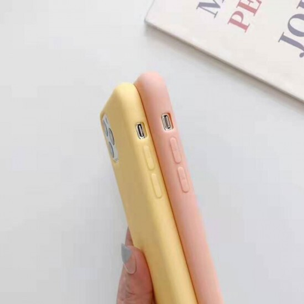 Силиконовый матовый чехол с ремешком для iPhone 11 Pro, 011397 Розовый