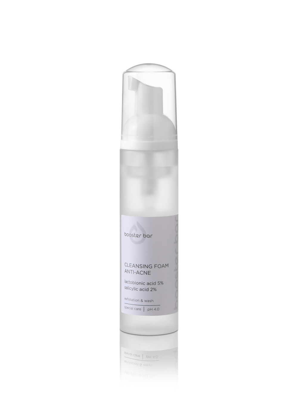 Пенка Booster Bar для умывания с лактобионовой и салициловой кислотами CLEANSING FOAM ANTI-ACNE (80 мл)