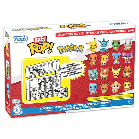 Фигурка Funko Bitty POP! Pokemon Pikachu+Vaporeon+Caterpie+Cubone 4PK 81132