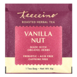 Teeccino, обжаренный травяной чай, ванильно-ореховый вкус, без кофеина, 25 чайных пакетиков, 150 г (5,3 унции)