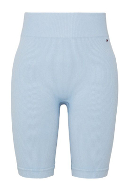 Женские теннисные шорты Tommy Hilfiger HW Seamless Washed Ribbed Shorts - vessel blue