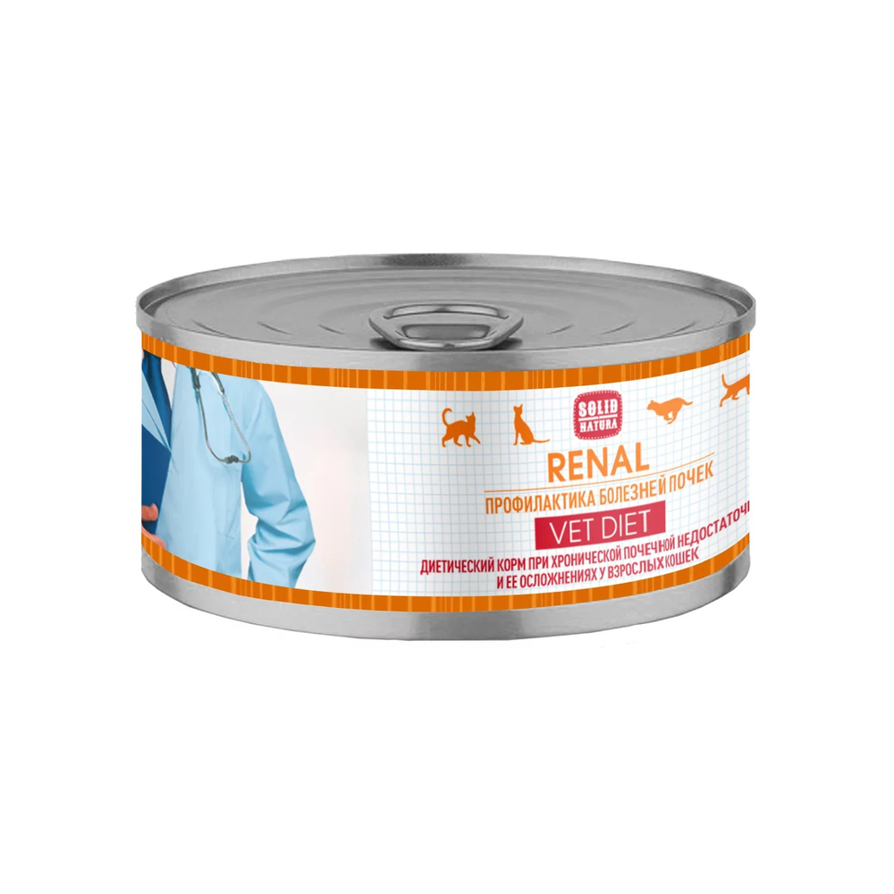 Solid Natura VET Renal конс для кошек 100 г
