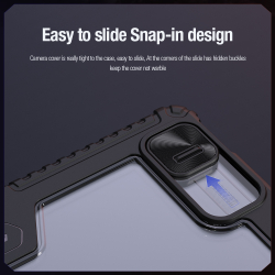 Чехол книжка синего цвета от Nillkin для Apple iPad Pro 13 с 2024 года, серия Bumper Pro Case-Multi Angle Folding Style, многофункциональный складной стиль