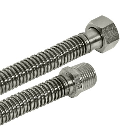 Подводка газа сильфон. D 1/2*3/4 0,6 м г/ш