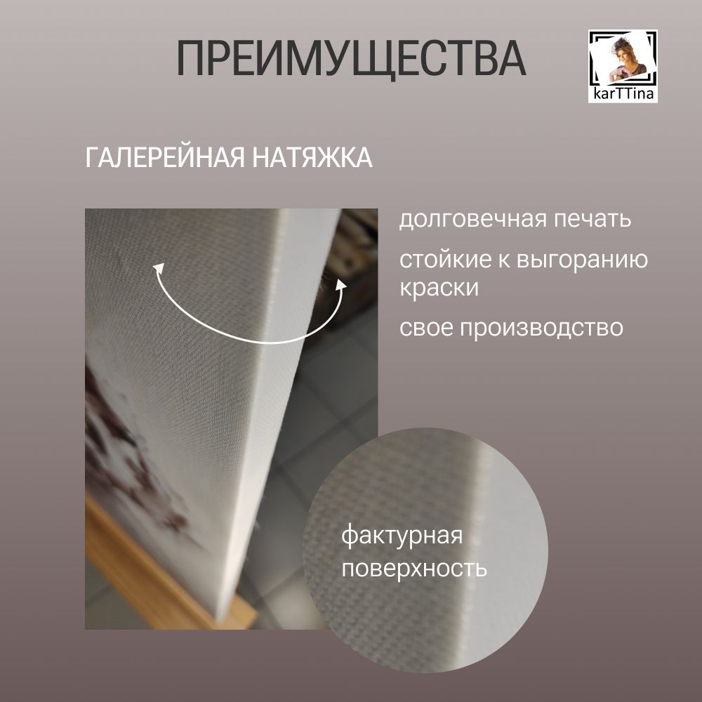 Интерьерная картина 1 шт. Женщина, золото, черный зной