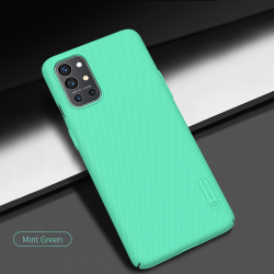 Тонкий жесткий чехол от Nillkin зеленого цвета (Mint Green) для OnePlus 9R, серия Super Frosted Shield