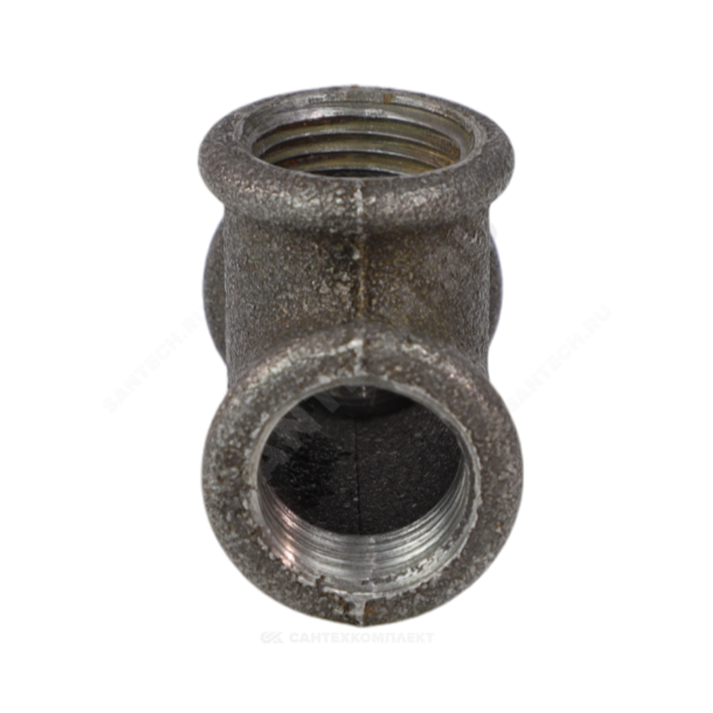 Тройник прямой чугун Ду 40 (1 1/2") ВР/ВР Fittex