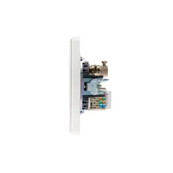 Розетка TV+RJ45 Cat 6 KRANZ Miele Round Перламутр KR-78-0722-1
