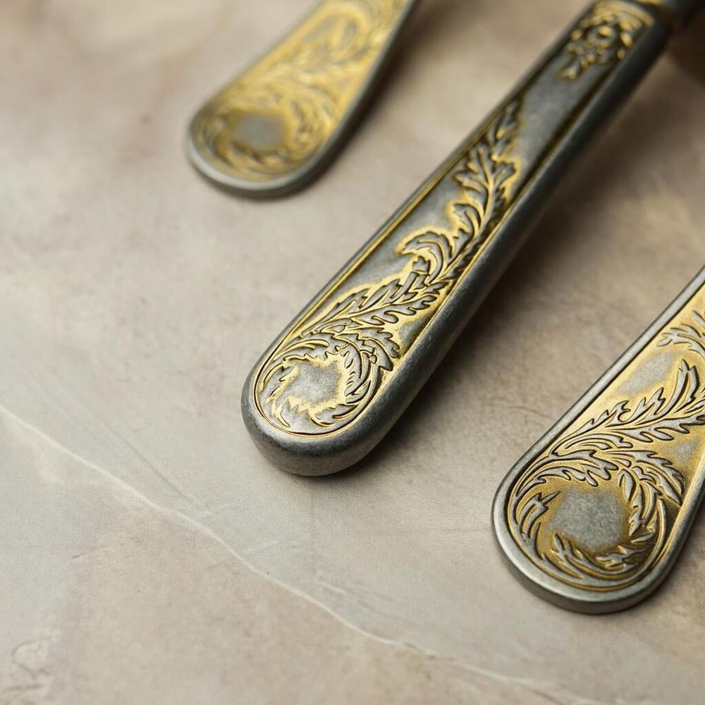 Нож десертный 20,7 см матовый с золотом Lord Vintage Style P.L. Proff Cuisine [12]