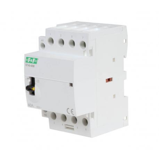 Контактор модульный ST40-40-M 40А 4NO F&F