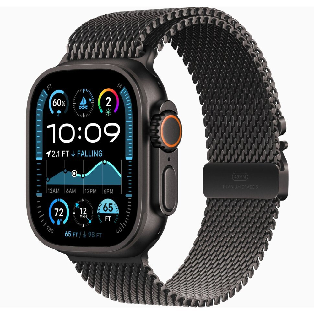 Умные часы Apple Watch Ultra 2 49mm Black Ti Black TML M (MX5U3)