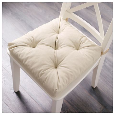 Подушка на стул IKEA MALINDA (МАЛИНДА), Экрю, 40 / 35х38х7 см