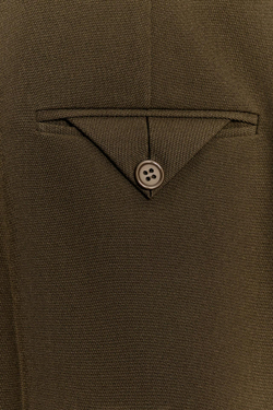 ZARA ШОРТЫ ИЗ СМЕСОВОЙ ШЕРСТИ — ZW COLLECTION, ХАКИ