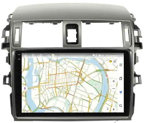 Магнитола для Toyota Corolla E150 2007-2013 (большая рамка) - Vaycar VA77-0063-2K-2 на Android 13, Быстрая, 2K QLED, CarPlay,4G SIM-слот
