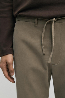 Massimo Dutti Брюки-джоггеры, коричневый