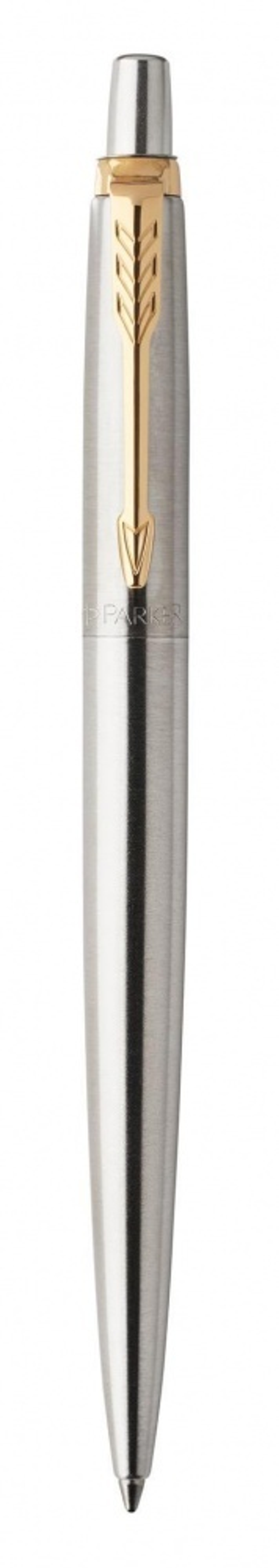 Подарочный набор: Шариковая ручка Parker Jotter Essential, St. Steel GT и Ежедневник недатированный серебристый