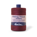 Нить универсальная Hemline для шитья, 100% полиэстер, цвет винный, 1000 м