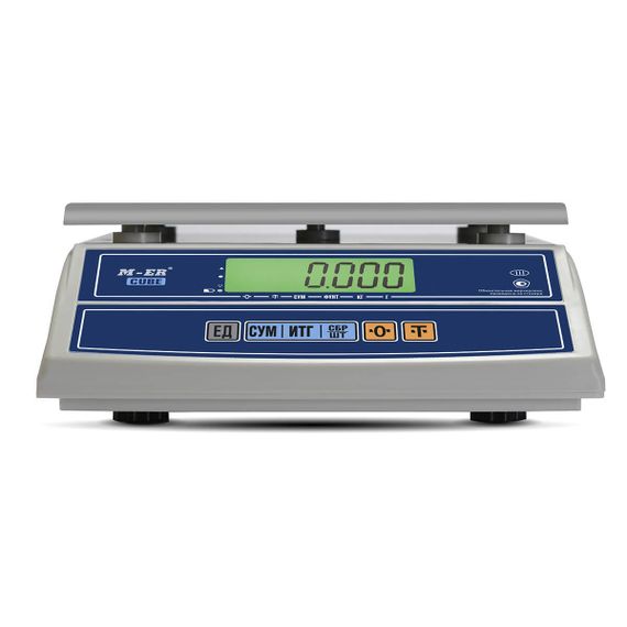 Фасовочные настольные весы M-ER 326 AF "Cube" LCD RS232