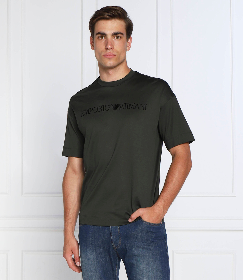 футболка Emporio Armani - зеленый(6L1TG1 1JSAZ)