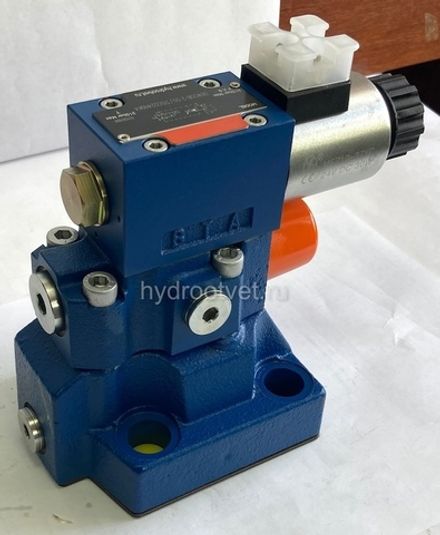 DBW20B2-5X/350CW110-50N9K4 - Предохранительный клапан Ду25 с давлением настройки до 350 бар, управление - X и Y - внутренние с разгрузкой B = открыт с электроуправлением W110