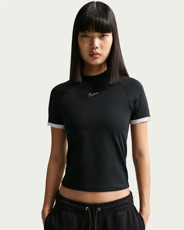 Футболка женская NIKE W NK SS FITTED TOP GLS