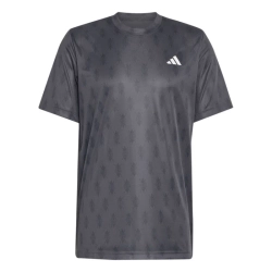 Теннисная футболка Adidas Club Climacool Graphic - carbon/black