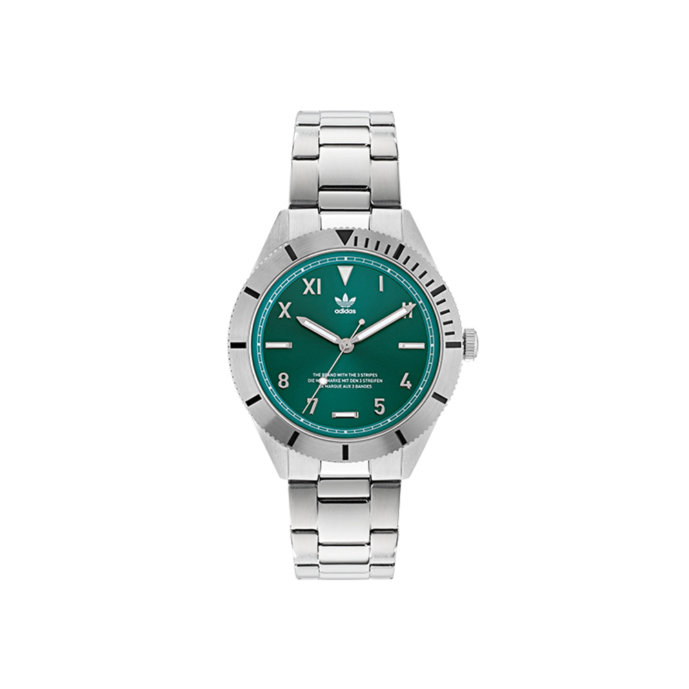 Adidas Originals Wrist Watch Quartz Movement Stainless Steel Strap 41mm Green Dial Unisex 50m Water Resistant