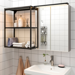 IKEA SILVERGLANS  (ИКЕА СИЛВЕРГЛАНС)  -  Светодиодная лента для ванной - диммируемая антрацит 60 см