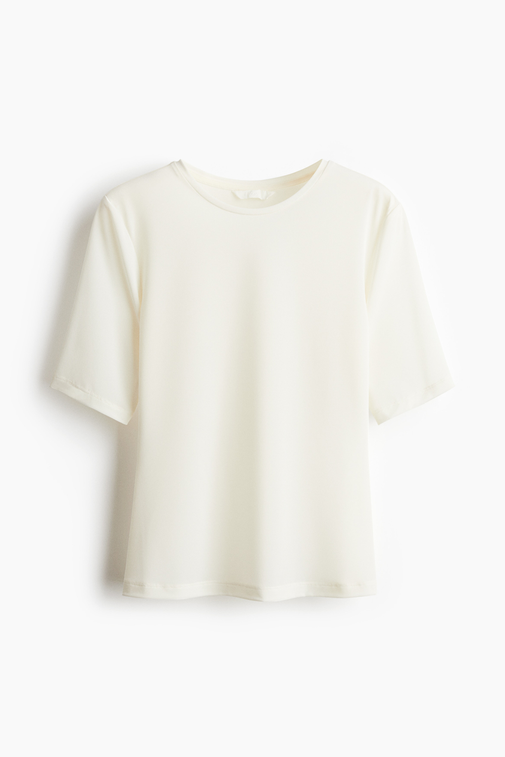 Облегающая футболка — Кремовый - H&M