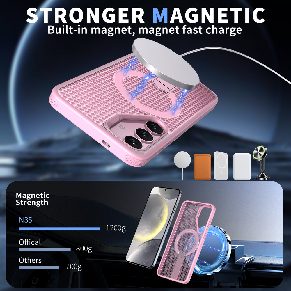 Прозрачный чехол Mesh Pro Magnetic Case для Samsung Galaxy S26 FE
