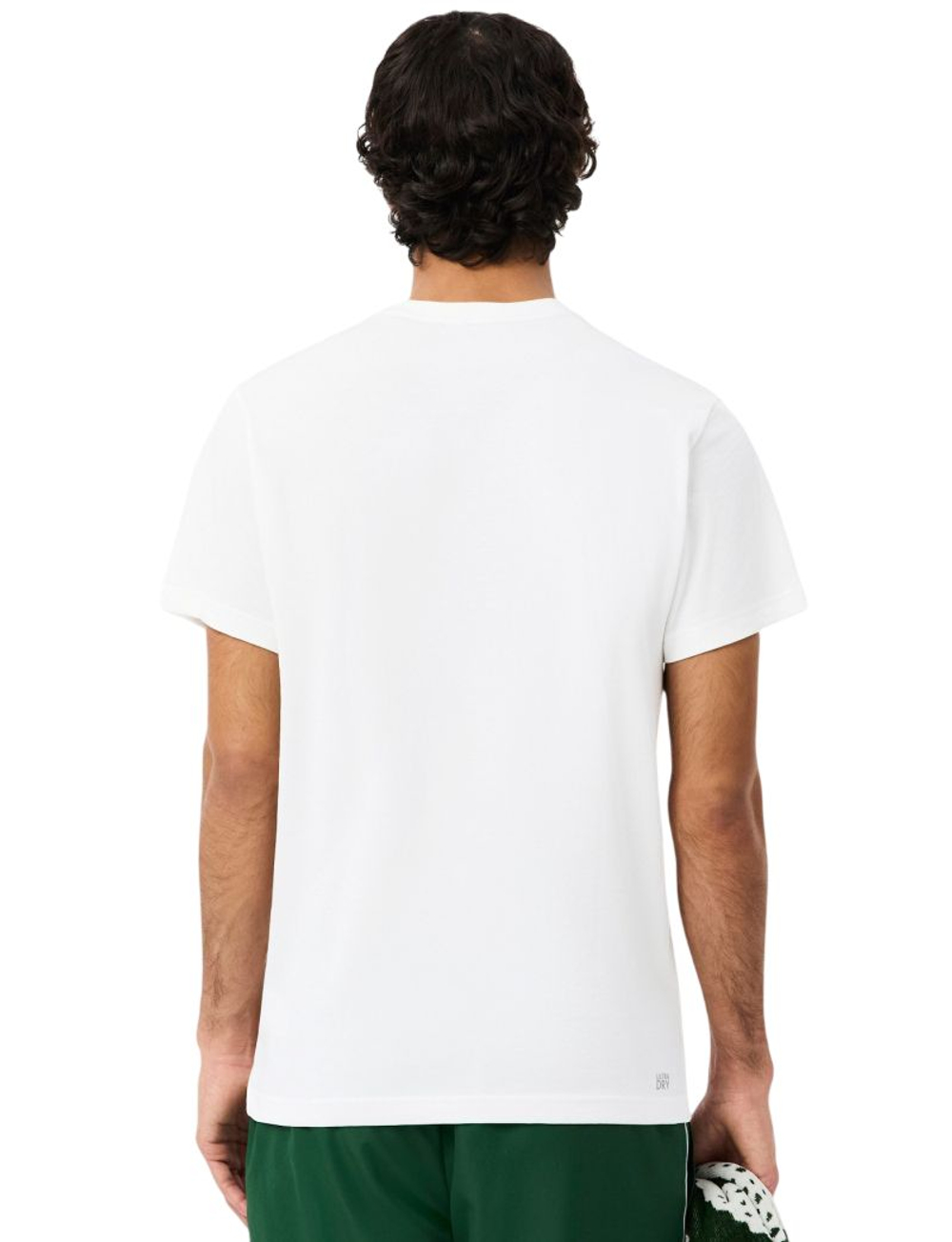 Мужская теннисная футболка Lacoste Ultra Graphic Print Sport - white/green