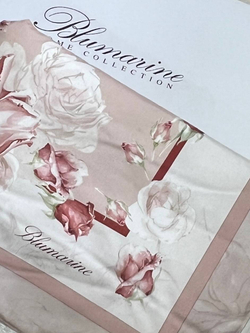 Плед 135х185 Blumarine Rose сатиновый розовый