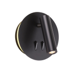 3911/9WL HIGHTECH ODL20 471 черн/металл Наст-й св-к с лампой д/чтения с выкл LED 9W 3000K 220V BEAM