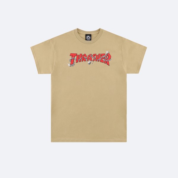 Футболка Thrasher Chains By Daniel Shepard T-Shirt (tan) артикул: - купить в магазине Дайс