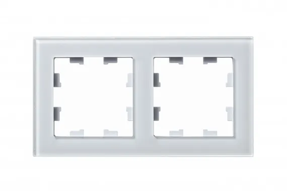 Рамка стеклянная на 2 поста Systeme Electric AtlasDesign Nature Белый ATN320102