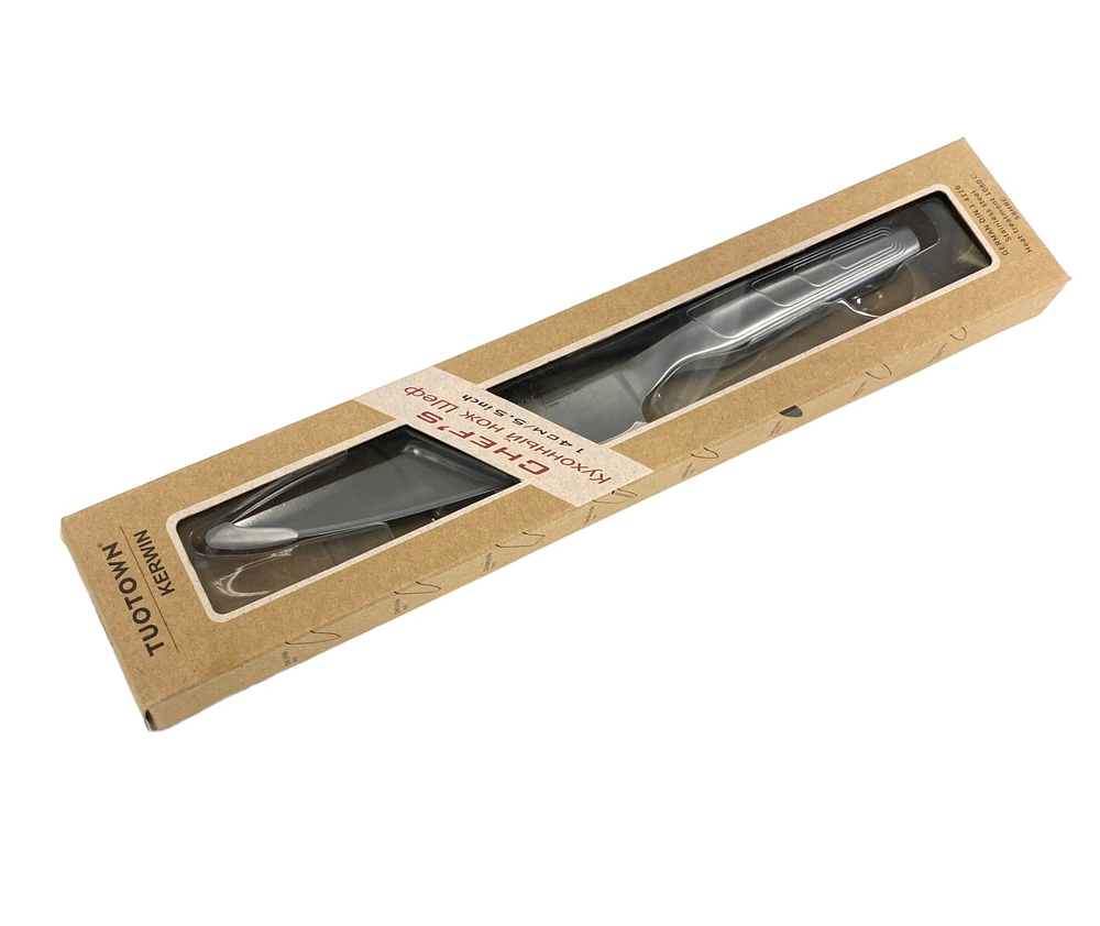 Кухонный нож Шеф мини TuoTown Kerwin Chefs 14 см, сталь 1.4116, рук-ть сталь, арт.255511