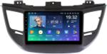 Магнитола для Hyundai Tucson 3 2015-2018 (без штатной КЗВ, рамка черная) - Teyes CC2 PLUS монитор 9" QLED, Android 10, Быстрая, SIM-слот