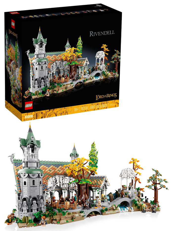 Конструктор Лего Айконс Властелин колец: Ривенделл 10316 | LEGO Icons The Lord of the Rings Rivendell 6167 деталей 18+