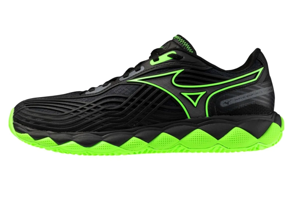 Мужские кроссовки для Padel Mizuno Wave Enforce Tour 2 Padel - black/foliage green/glowing ap