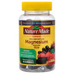 Nature Made, жевательный глицинат магния, ягодный вкус, 40 жевательных таблеток (50 мг в 1 таблетке)