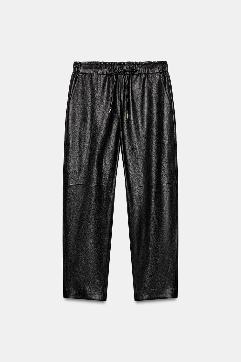 БРЮКИ ИЗ ИСКУССТВЕННОЙ КОЖИ С ЭЛАСТИЧНЫМ ПОЯСОМ — ZARA
