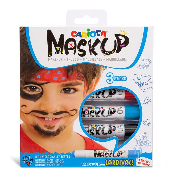 Грим-стик для лица MaskUp 3 цв. 43050 Карнавал, Carioca