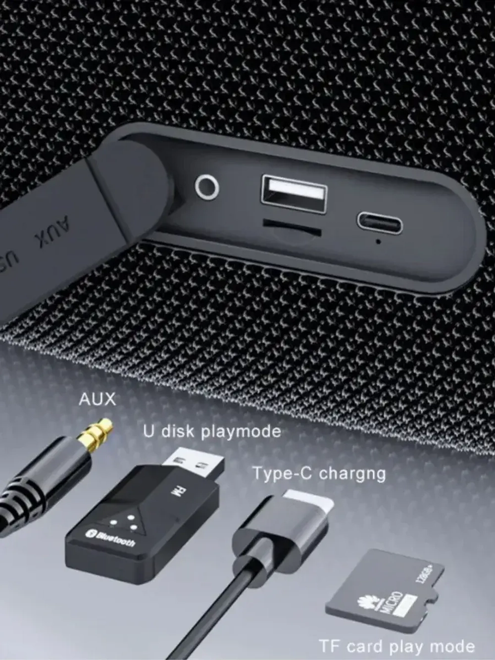 Портативная колонка A6 Max, 80Вт, синий