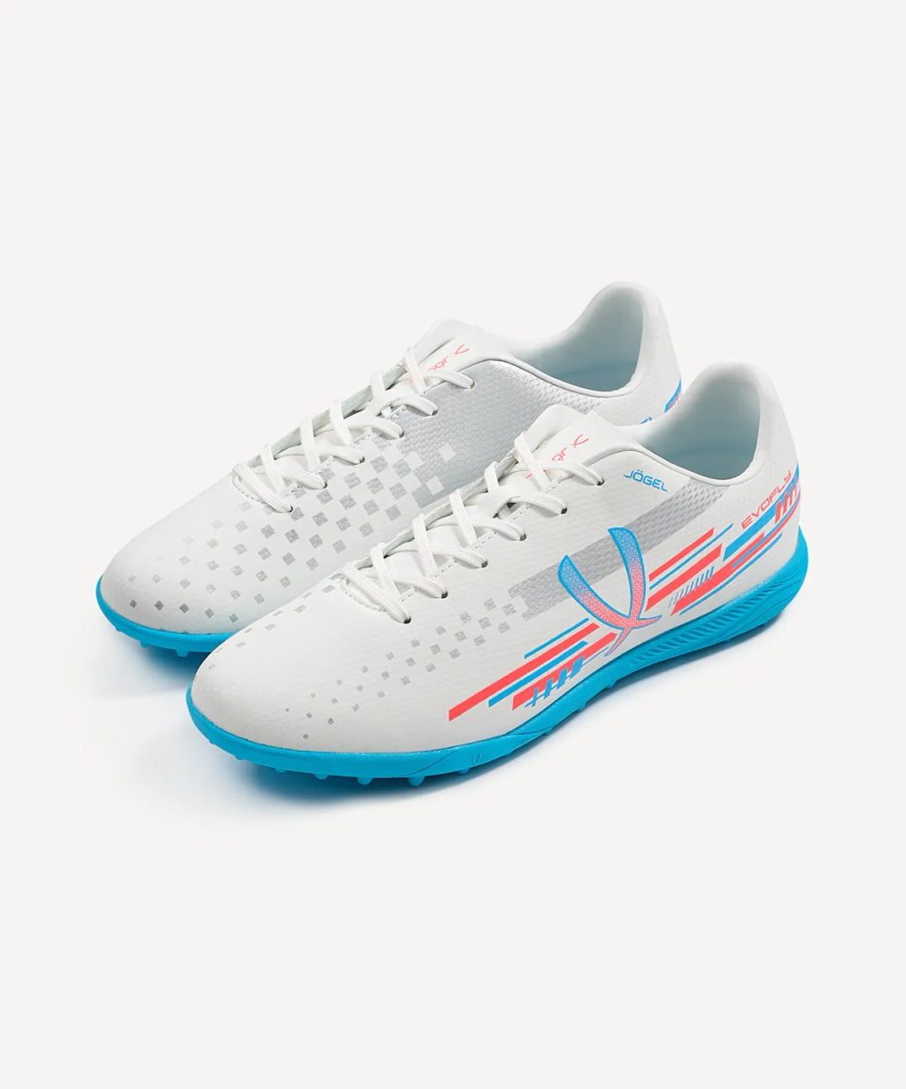 Бутсы многошиповые Evofly TF Talant White/blue